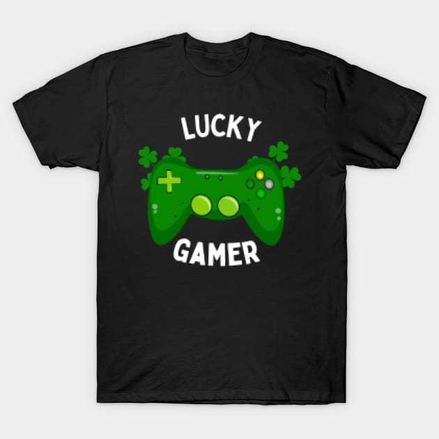 Lucky Gamer Pixelated T-Shirt by ODIN DESIGNS